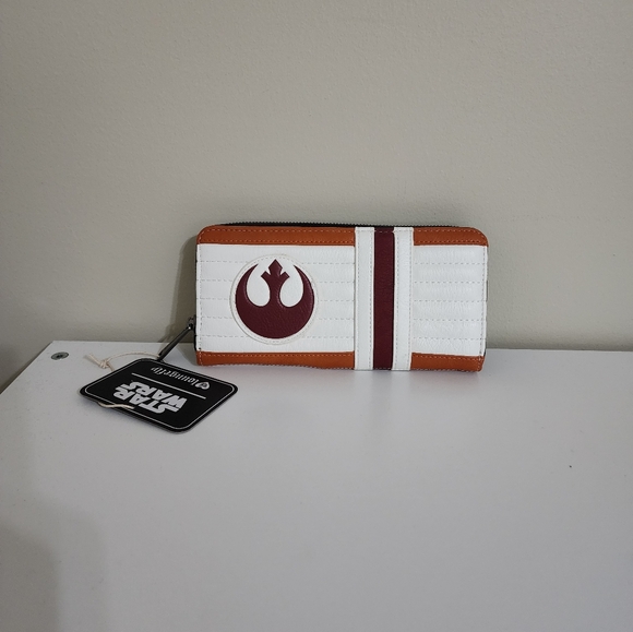 Disney Star Wars Rebel Alliance X wing Loungefly Backpack & matching wallet NWT - Picture 8 of 9